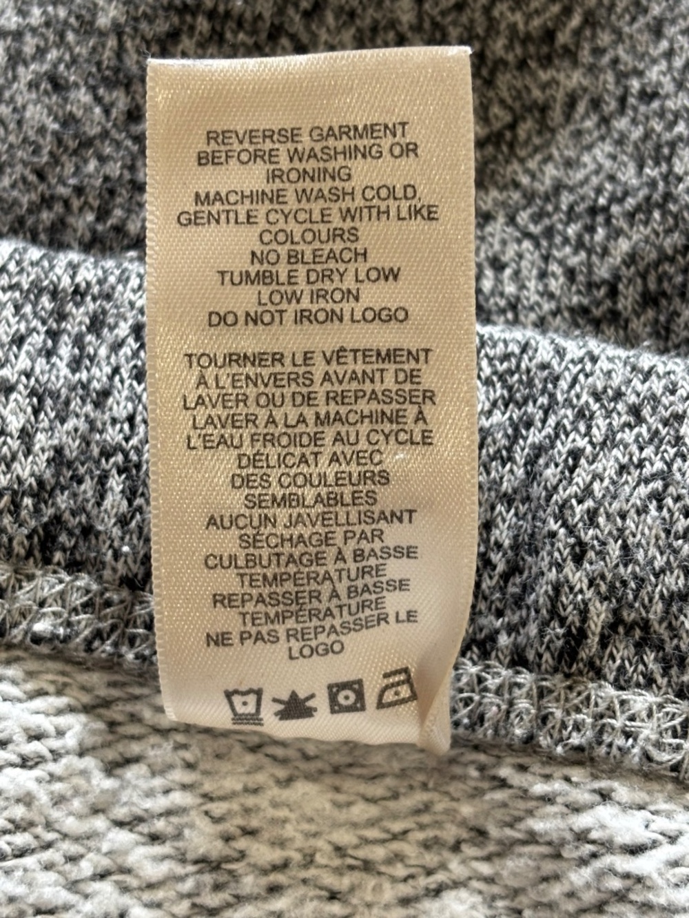 Roots salt and pepper crop sweatpants with embroidered appliqués size M - Picture 9 of 13